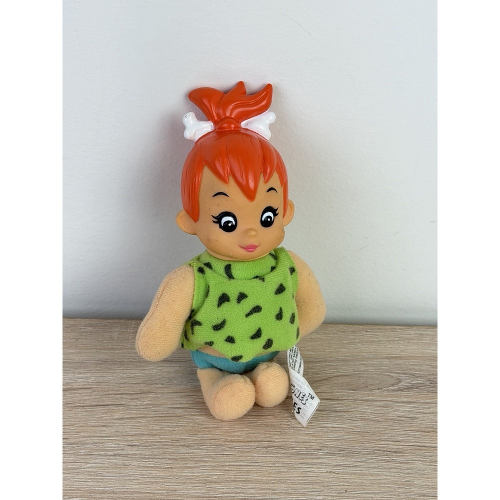 The Flintstones " PEBBLES " Days Inn Travel Buddies Vintage 1994 Plush Toy Doll